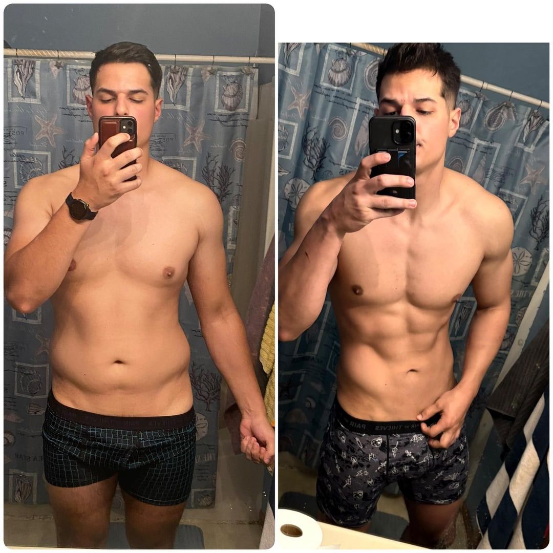 Antes e depois de outro cliente satisfeito